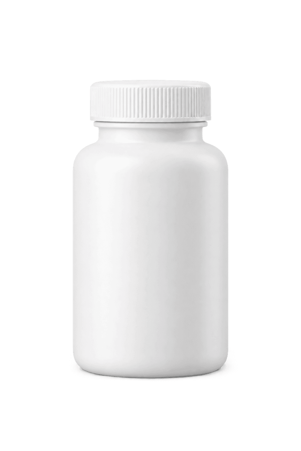 Plain white unbranded bottle illustration, not competitor packaging