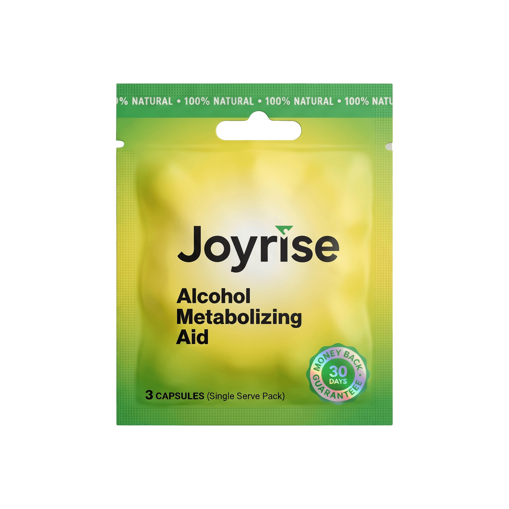 Joyrise capsule packet containing three capsules