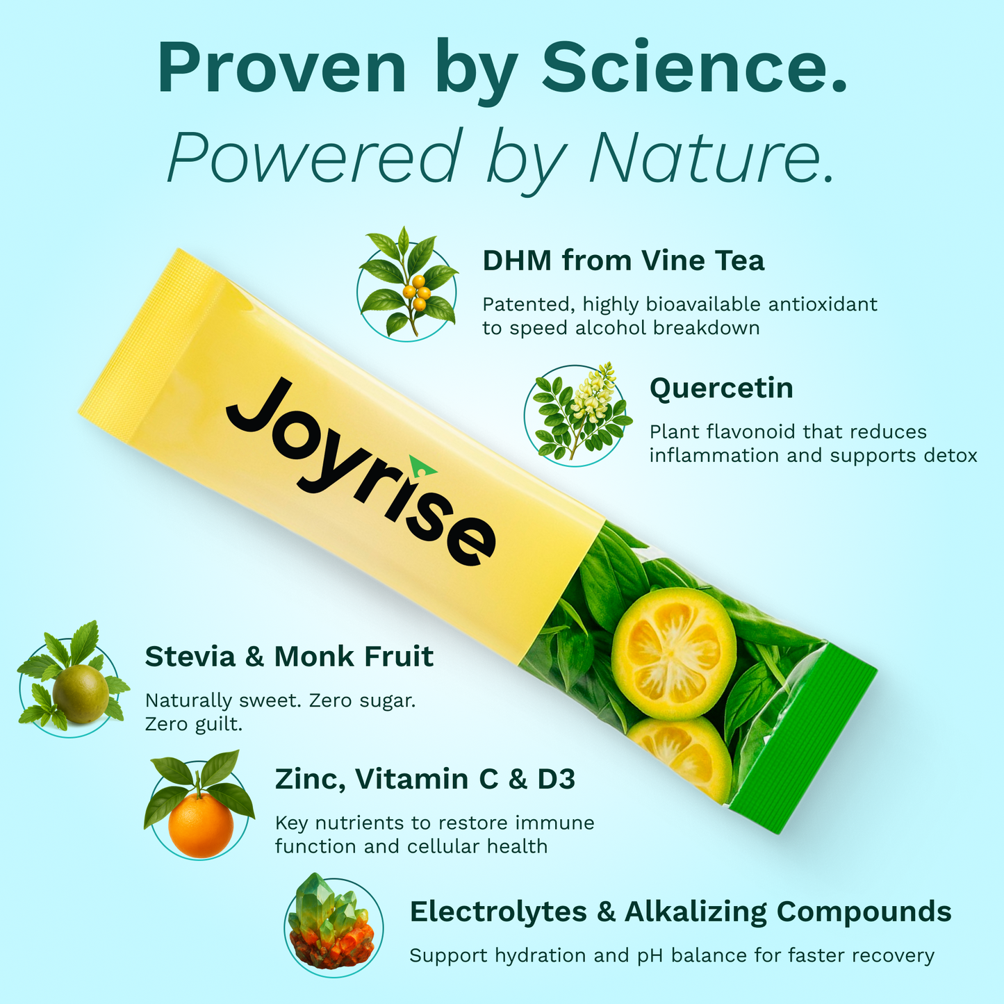Joyrise™ (Powder) Fast-Acting Hangover Relief Aid (10 Servings)(1 Box)
